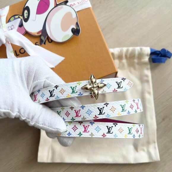 2025 LV x Murakami Mini Flowergram Reversible Belt - Picture 1 of 8